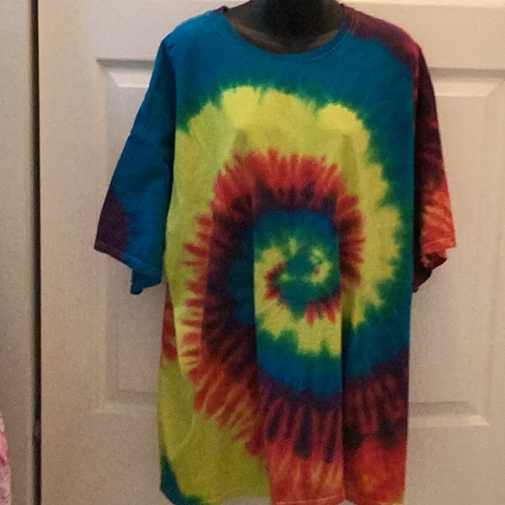 Too Awesome Size 3X Large Tye Dyed Colorful Unisex Tee Shirt Pre - Loved